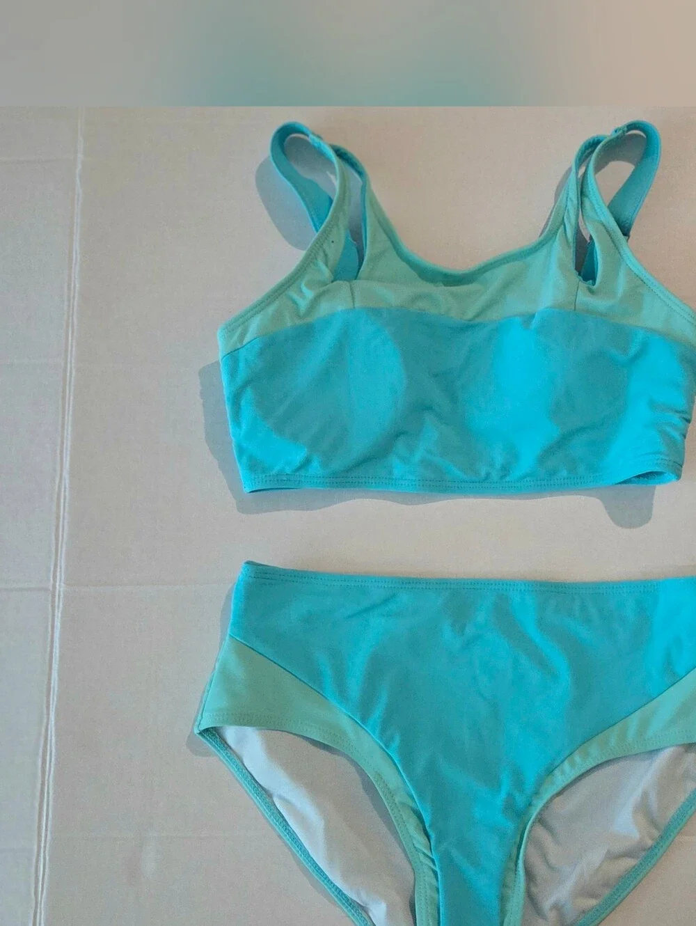 Girls' Aqua Two-Piece Swim Set - Teal